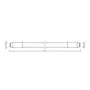 Ledvance Tube LED T8 avec ballast électronique G13, 14 W, 1900 lm, 3000 K, 190°, IP20, remplacement pour lampe fluorescente