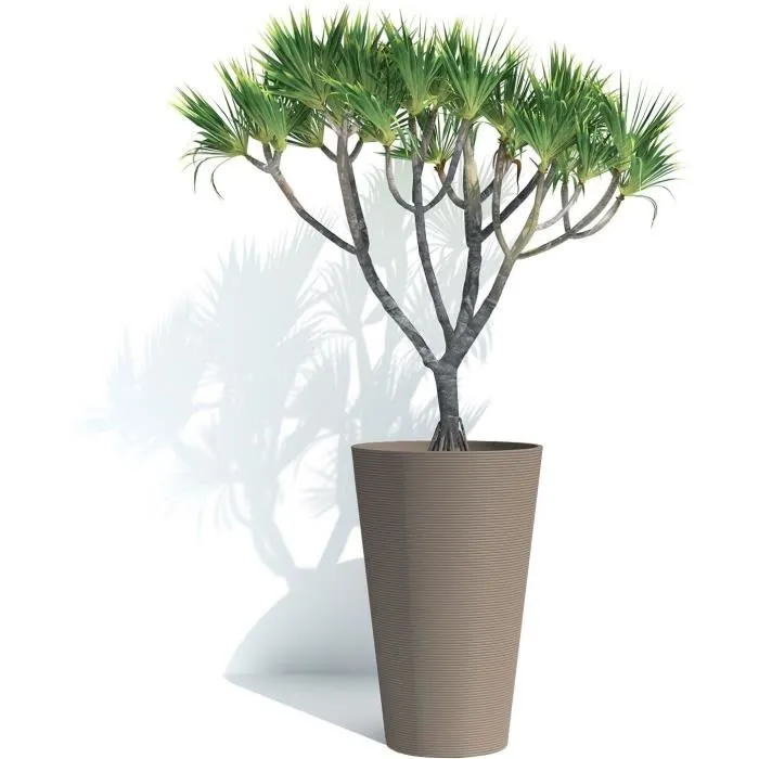 Garden Id Pot de fleurs haut 55 cm en matériaux 100% recyclés résistant aux UV et au gel - Garantie 10 ans