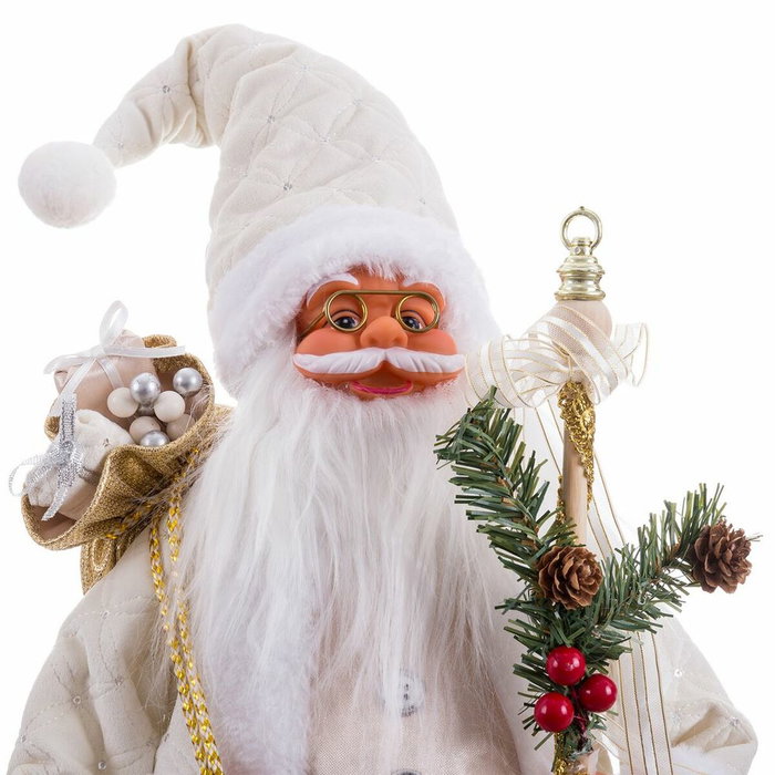 BigBuy Home Père Noël Blanc 25 X 17 X 60 CM BigBuy Home Père Noël Blanc 25 X 17 X 60 CM