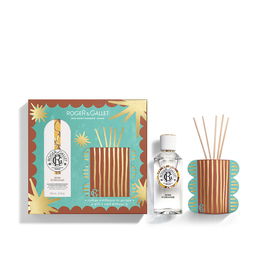 Roger & Gallet Coffret Bien-être Eau Parfumée Bois d'Orange 100ml + Désodorisant Mikado