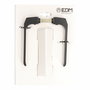 Ensemble de poignées EDM 85454 702 Aluminium 12 cm