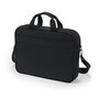 Dicota Eco Top Traveller BASE, Sacoche pour Ordinateur Portable 13-14.1", en Polyester rPET 300D Recyclé, Noir, Compartiment Rembourré et Bande de Fixation Chariot