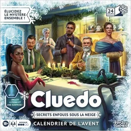 Hasbro Gaming Cluedo Calendrier de l'avent : Secrets enfouis sous la neige