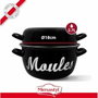 Menastyl Marmite à moule en acier émaillé noir - 18 cm