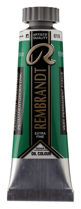 Rembrandt Peinture à l'huile Verde Permanente Oscuro 619 - 15 ml Rembrandt Peinture à l'huile Verde Permanente Oscuro 619 - 15 ml