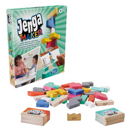 Hasbro Gaming Jenga Maker F4528 - Jeu de construction et d'équilibre - Version multilingue (Anglais, Français, Allemand, Espagnol) - À partir de 8 ans