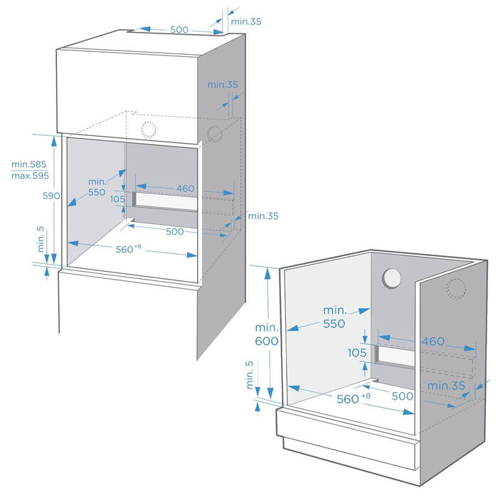 Cecotec Four Intégré Multifonction Bolero Hexa SM406000 72 L 2900 W A+ Cecotec Four Intégré Multifonction Bolero Hexa SM406000 72 L 2900 W A+