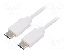 QOLTEC Câble USB 2.0 USB-C vers USB-C 1,4m blanc