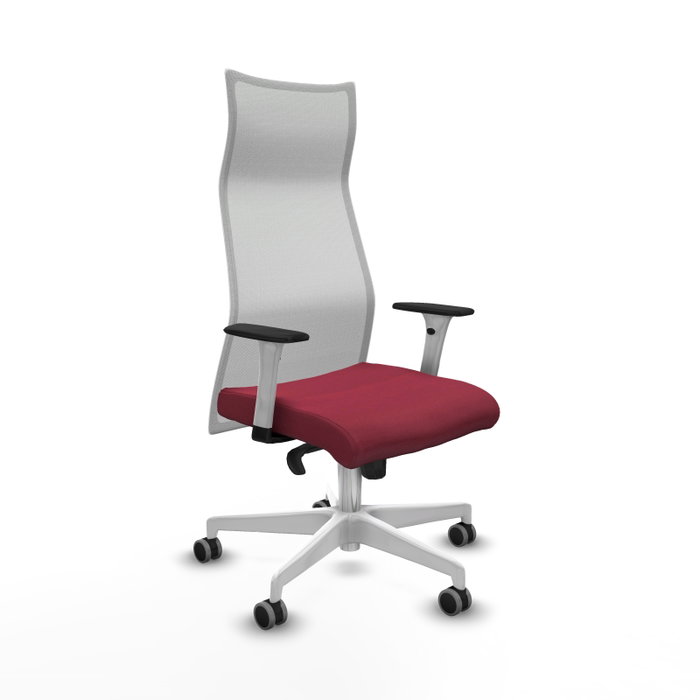 Piqueras y Crespo Chaise de Bureau Albacete Granat et Blanc Piqueras y Crespo Chaise de Bureau Albacete Granat et Blanc
