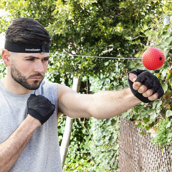 Pack Kit de Balles d’Entraînement et de Réflexe et Machine de Boxe Musicale Rechargeable InnovaGoods