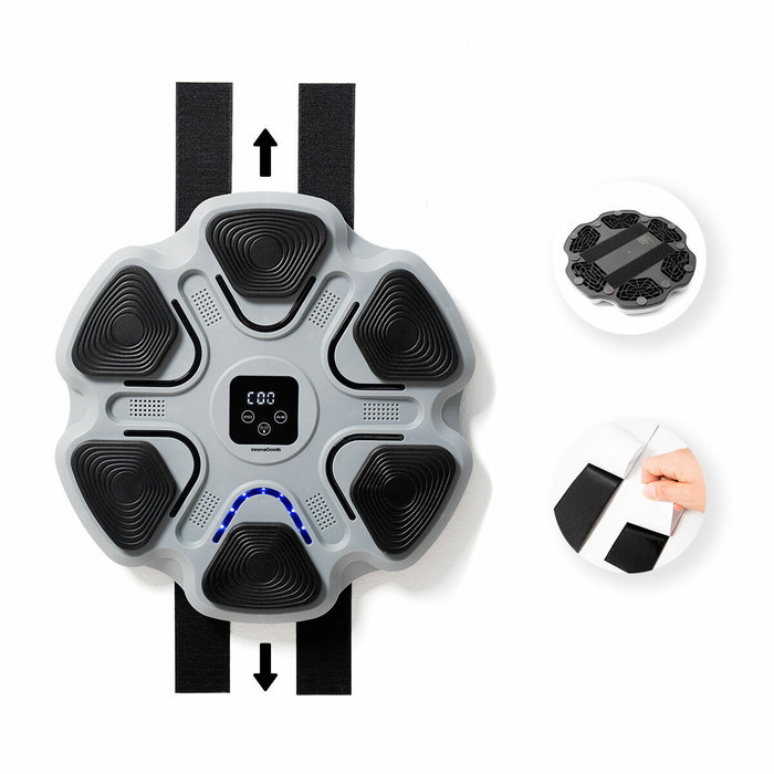 Pack Kit de Balles d’Entraînement et de Réflexe et Machine de Boxe Musicale Rechargeable InnovaGoods