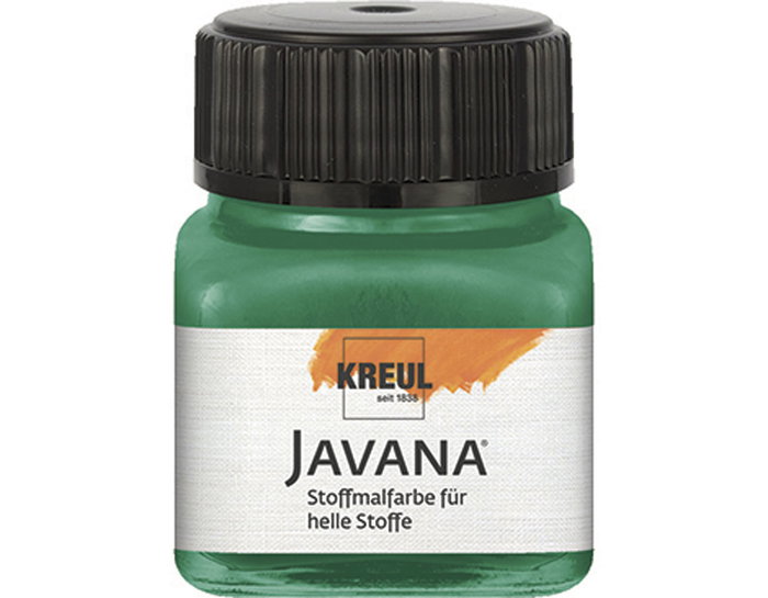 Kreul Peinture textile Javana translucide vert foncé 20ml Kreul Peinture textile Javana translucide vert foncé 20ml