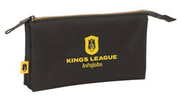 Safta Portatodo Triple Kings League - Coffret 3 compartiments 22 x 12 x 3 cm - Langue espagnole