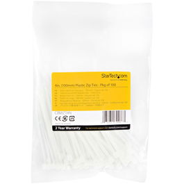 Attaches pour câble en nylon Startech CBMZT4N Blanc