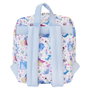 LOUNGEFLY Mini Sac à Dos Nylon 24cm Design Manga - Princesses Disney, Tirants Réglables, Poches Latérales, Fermoirs Métalliques