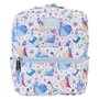 LOUNGEFLY Mini Sac à Dos Nylon 24cm Design Manga - Princesses Disney, Tirants Réglables, Poches Latérales, Fermoirs Métalliques