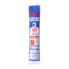 Hidalgo Lot de 5 sacs de garde-robe n°1 pour costume, 65 x 100 cm