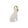Figurine Décorative Home ESPRIT Blanc Noir Doré Chien 12 x 18 x 30 cm (2 Unités)