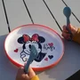 Thermobaby Assiette Bébé Anti-Dérapante et Micro-Ondable Disney Baby Minnie - Pour Enfants dès 10 Mois