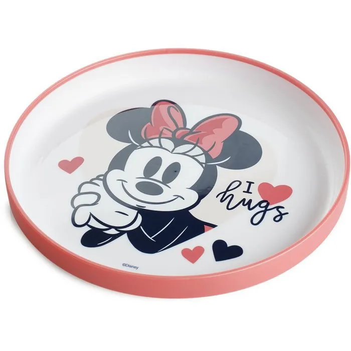 Thermobaby Assiette Bébé Anti-Dérapante et Micro-Ondable Disney Baby Minnie - Pour Enfants dès 10 Mois