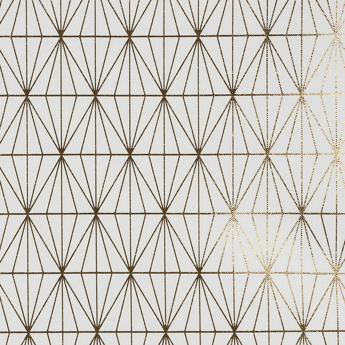 Home Deco Factory Nappe Dorée Motif Géométrique 140x250 cm Home Deco Factory Nappe Dorée Motif Géométrique 140x250 cm