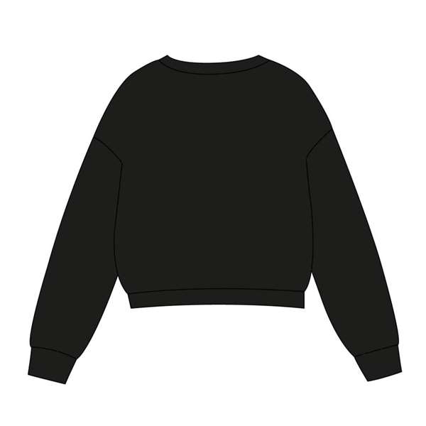 Hello Kitty & Kuromi - Sweat-shirt à capuche en coton brossé noir - Taille 8 ans