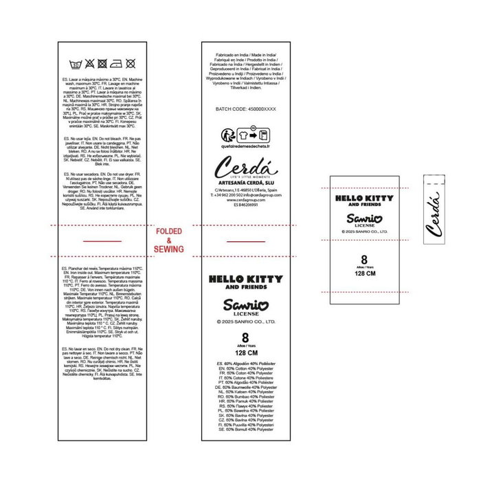 Sweat-shirt Enfant Kuromi Noir