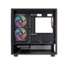 Einarex PRISMA S500 RGB Black Boîtier PC Gaming Semitorre ATX avec Panneau Latéral en Verre Trempé et Ventilateurs RGB EXCS-PR-500R-B