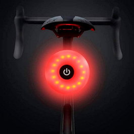 NK Lumière arrière LED rechargeable pour vélo, rouge