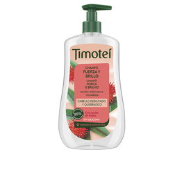 Timotei Shampoing Force et Brillant avec Huile de Ricin et Coco pour Cheveux Fragiles et Cassants 600 ml