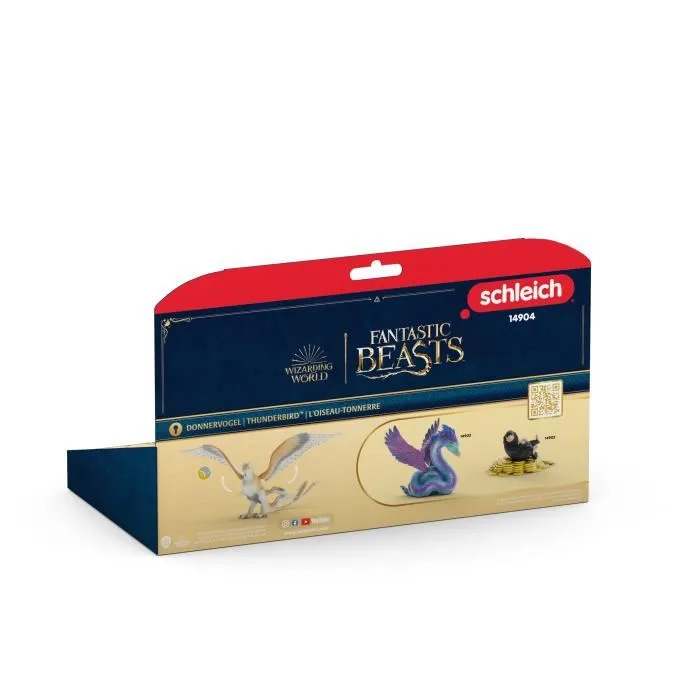 Schleich 14904 Figurine Harry Potter - Oiseau-tonnerre, créature magique avec plumes de queue pour baguettes