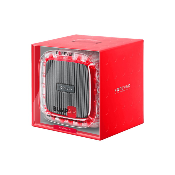 Forever BumpAir BS-700 Enceinte Bluetooth 5.0 5W IPX6 TWS Noir Rouge Forever BumpAir BS-700 Enceinte Bluetooth 5.0 5W IPX6 TWS Noir Rouge