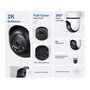 TP-Link Tapo C510W Caméra de sécurité Wi-Fi extérieure avec rotation, 2K, vision nocturne couleur, 360°, détection IA, audio bidirectionnel, IP65