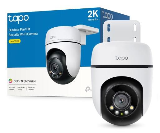 TP-Link Tapo C510W Caméra de sécurité Wi-Fi extérieure 2K, 360°, vision nocturne couleur, IP65, détection de mouvement TP-Link Tapo C510W Caméra de sécurité Wi-Fi extérieure 2K, 360°, vision nocturne couleur, IP65, détection de mouvement