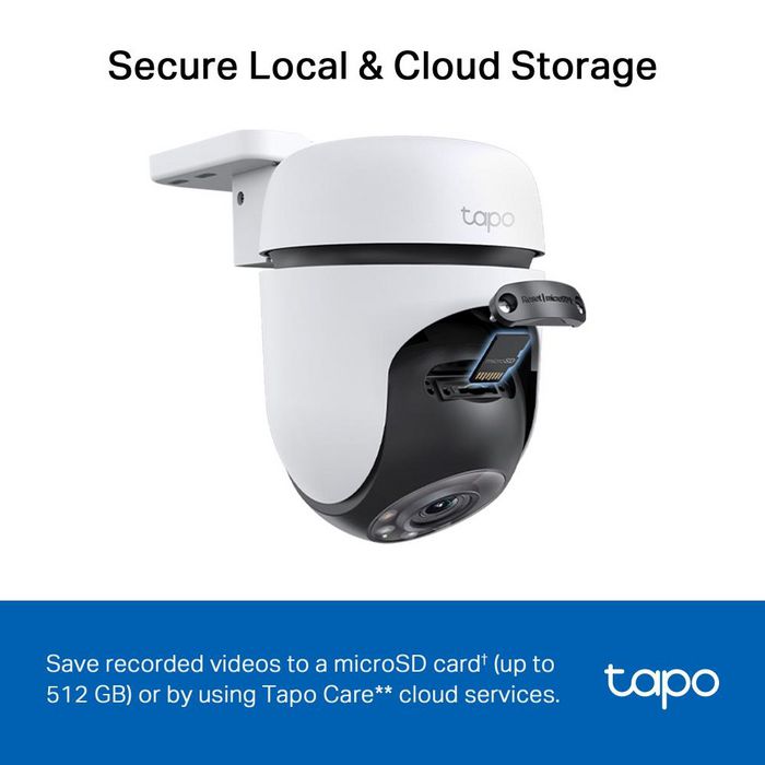 TP-Link Tapo C510W Caméra de sécurité Wi-Fi extérieure avec rotation, 2K, vision nocturne couleur, 360°, détection IA, audio bidirectionnel, IP65 TP-Link Tapo C510W Caméra de sécurité Wi-Fi extérieure avec rotation, 2K, vision nocturne couleur, 360°, détection IA, audio bidirectionnel, IP65
