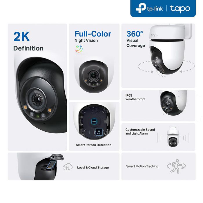TP-Link Tapo C510W Caméra de sécurité Wi-Fi 2K