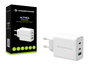 Conceptronic ALTHEA12W Chargeur USB-C GaN 65W PD 3.0 Rapide Triple Port (2 USB-C + USB-A) Blanc