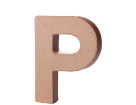 Innspiro Lettre P en papier maché, hauteur 10 cm