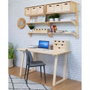 Astigarraga Bok Pieds de table en bois 4 positions 75 x 64 x 5,8 cm pour meuble