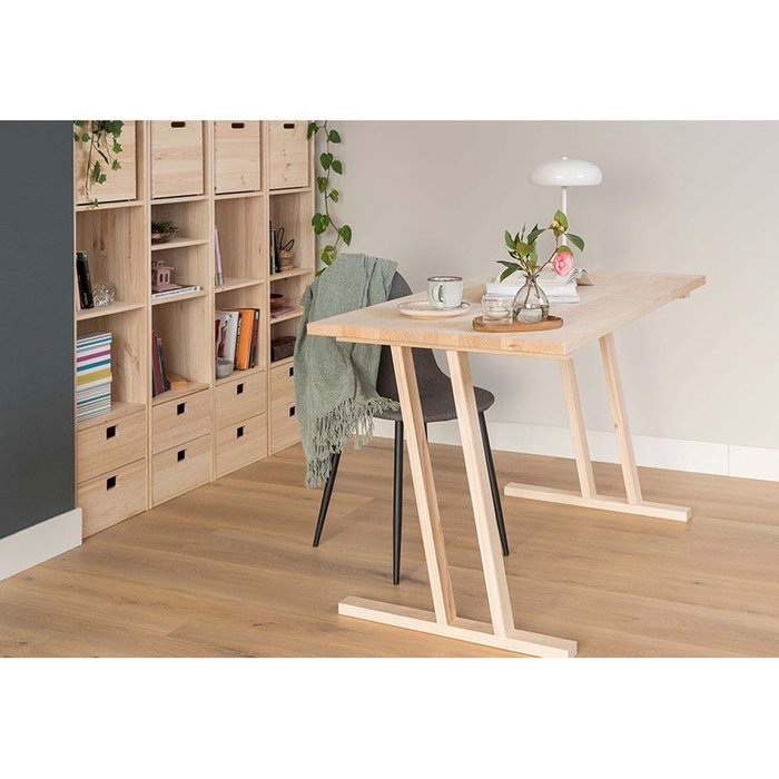 Astigarraga Bok Pieds de table en bois 4 positions 75 x 64 x 5,8 cm pour meuble
