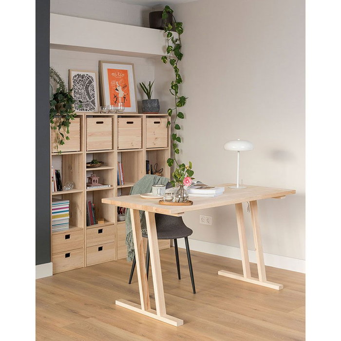 Astigarraga Bok Pieds de table en bois 4 positions 75 x 64 x 5,8 cm pour meuble