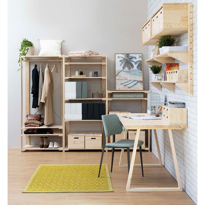 Astigarraga Bok Pieds de table en bois 4 positions 75 x 64 x 5,8 cm pour meuble