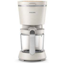 Philips HD5120/00 Cafetière filtre 1.2L 1000W Éco-conçue avec plastique biosourcé, fonction maintien au chaud et verseuse anti-goutte - Blanc mat