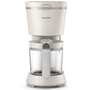 Philips HD5120/00 Cafetière filtre 1.2L 1000W Éco-conçue avec plastique biosourcé, fonction maintien au chaud et verseuse anti-goutte - Blanc mat