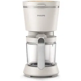 Philips HD5120/00 Cafetière filtre 1.2L 1000W Éco-conçue avec plastique biosourcé, fonction maintien au chaud et verseuse anti-goutte - Blanc mat