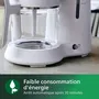 Philips HD5120/00 Cafetière filtre 1.2L 1000W Éco-conçue avec plastique biosourcé, fonction maintien au chaud et verseuse anti-goutte - Blanc mat