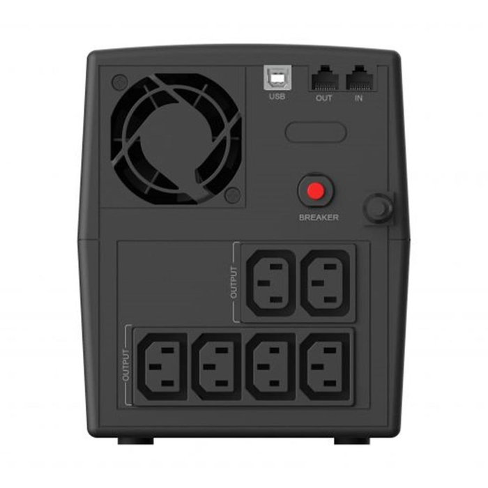 Conceptronic ZEUS08E SAI 1500 VA 900 W Schuko avec prises IEC C13 et USB, noir Conceptronic ZEUS08E SAI 1500 VA 900 W Schuko avec prises IEC C13 et USB, noir