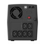 Conceptronic ZEUS08E SAI 1500 VA 900 W Schuko avec prises IEC C13 et USB, noir