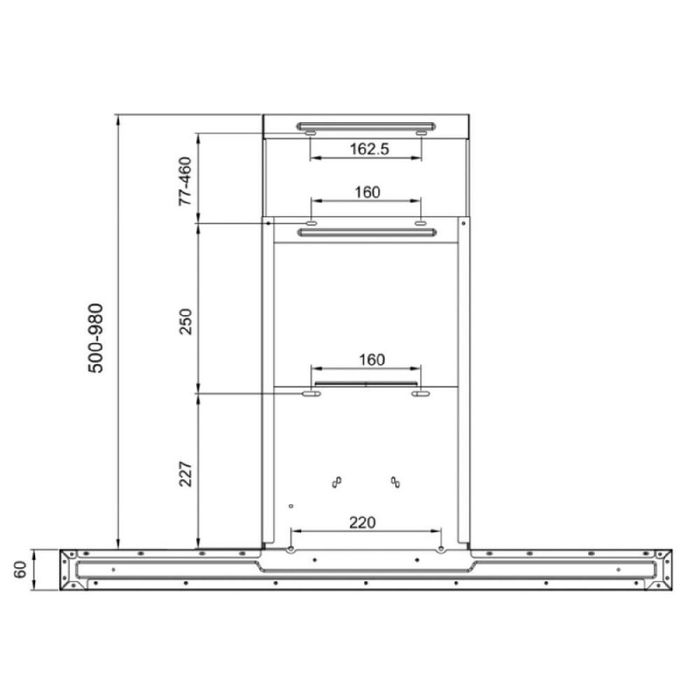 Hotte Conventionnelle Cecotec 60 cm Bolero Flux TT 605500 A++ Verre Blanc