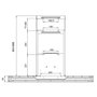 Cecotec Bolero Flux TT 605500 Hotte Conventionnelle Verre Blanc